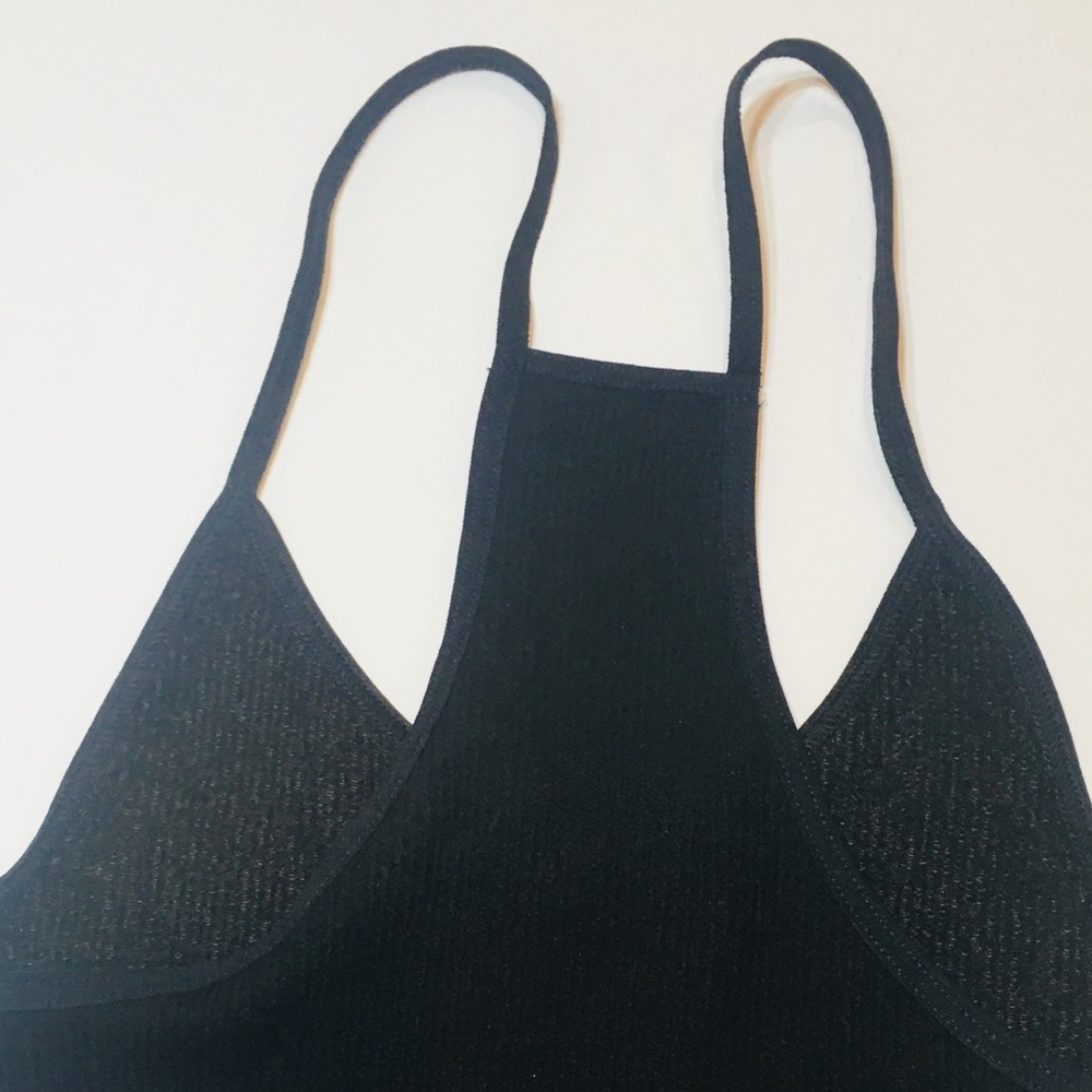 🆕Free People Black Ribbed Racer Tank - Picture 8 of 8